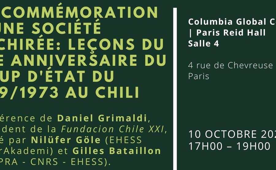 La commémoration d'une société déchirée : leçons du 50e anniversaire du coup d'État du 11 septembre 1973 au Chili